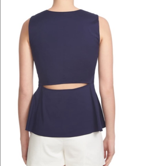 EUC 1. State peplum cutout tank top navy xs - Picture 8 of 8